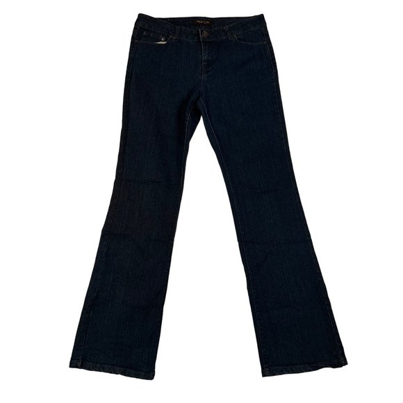 The Limited Jeans Women's 5- Pocket Boot Cut Leg Dark Wash Cotton Blend Blue 8 - Picture 1 of 13